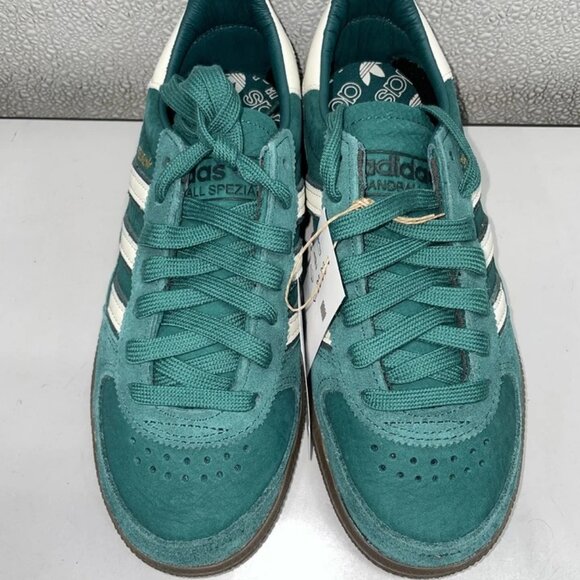 Men NEW ADIDAS Handball Spezial Sneakers Men’s Size 4 Collegiate Green/Cloud White